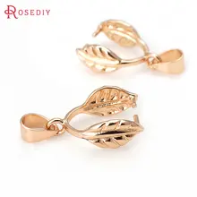 6 pçs 20x11mm 24k champanhe ouro cor chapeado latão árvore folha encantos pingentes fechos conector de alta qualidade jóias acessórios