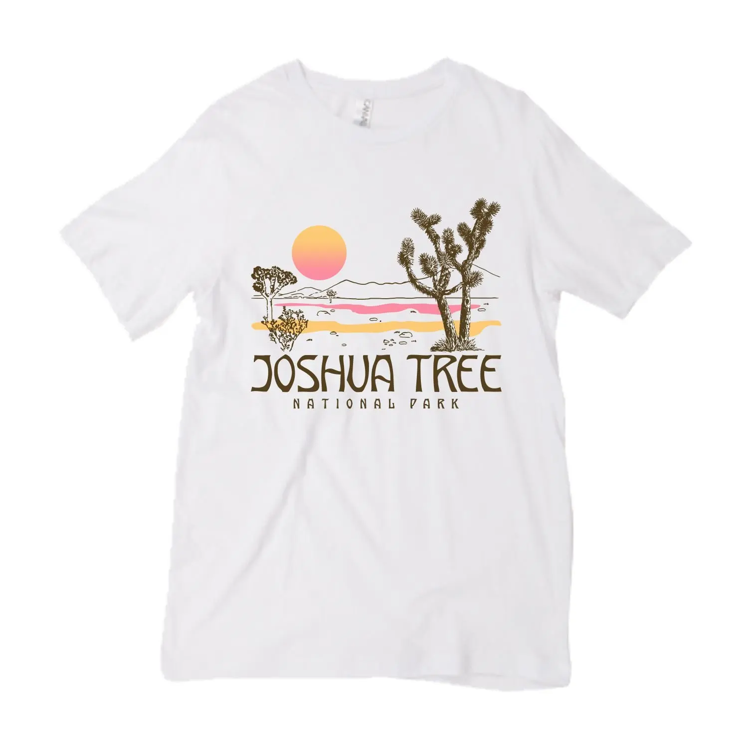 Новинка, винтажные женские футболки Joshua Tree, Графические летние футболки, топы California Harajuku, национальный парк, Юго-Западная пустыня, футболка для путешествий