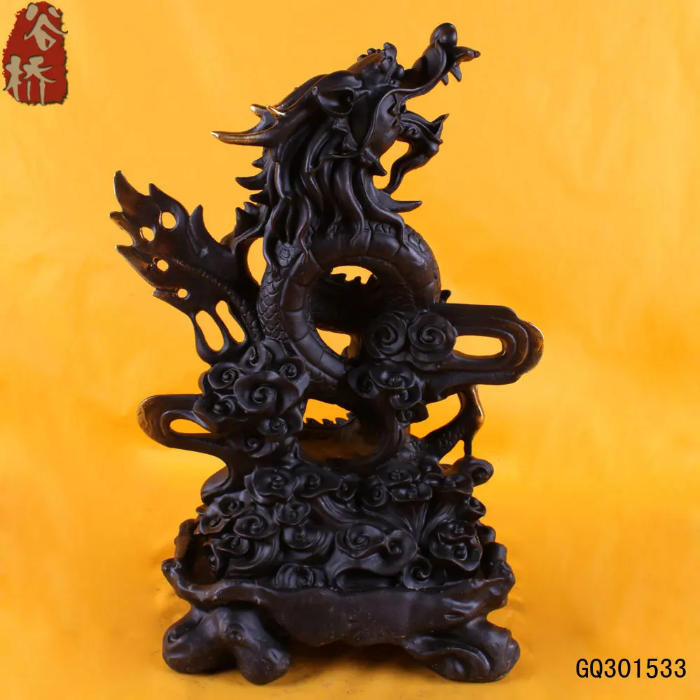 

Lucky golden dragon pure copper decoration rich