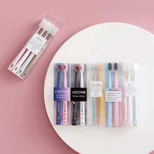 2/3/4 шт. в лоте; Ультра зубная щетка мягкая зубная щетка бамбук древесный уголь Нано чистка зубов Гигиена полости рта для взрослых подарок