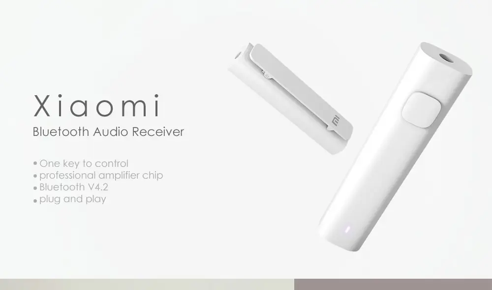 Абсолютно Xiaomi Bluetooth 4,2 аудио приемник 3,5 мм разъем Hands Free беспроводной адаптер AUX аудио музыка автомобильный комплект Динамик Наушники