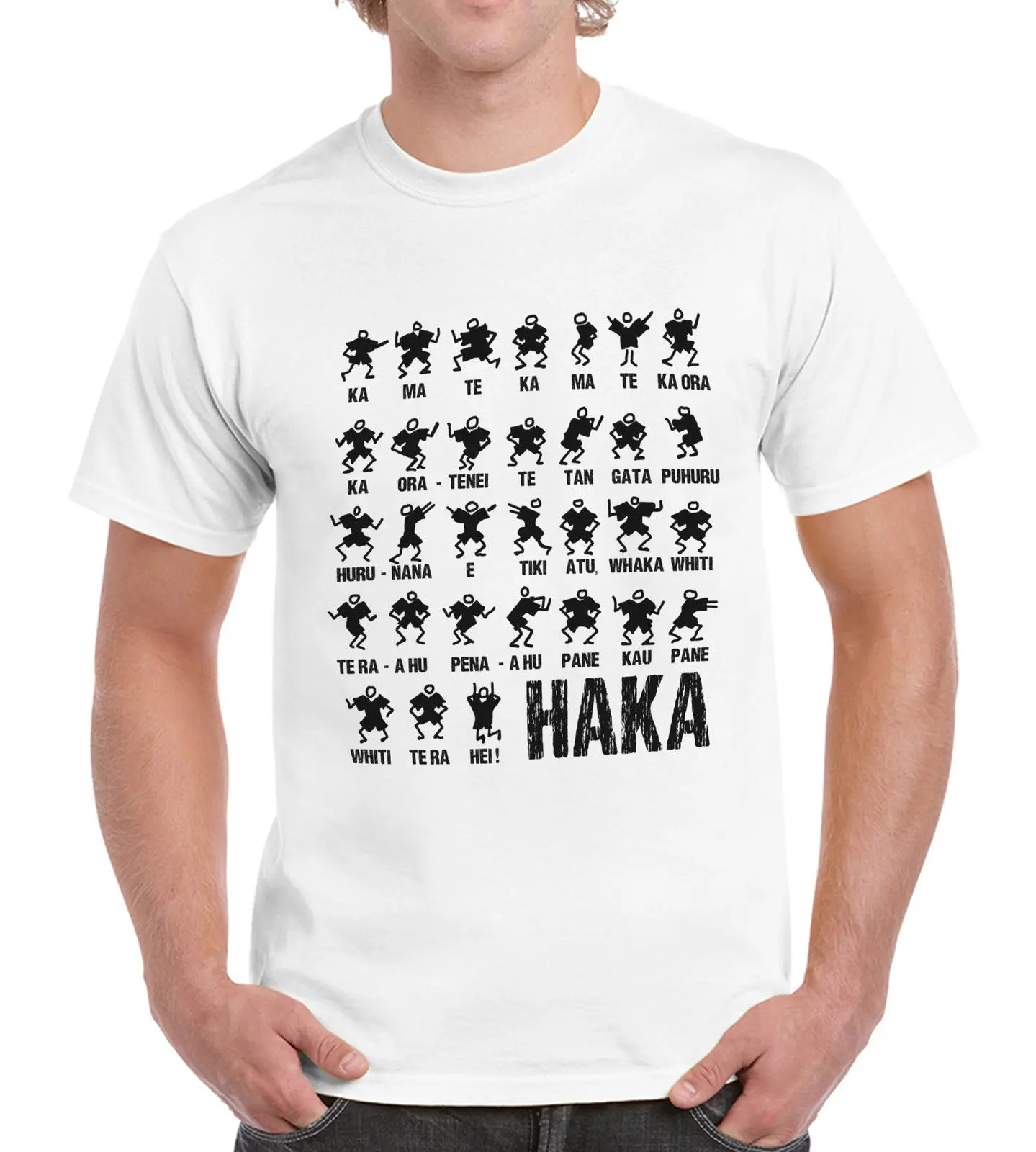 Haka عمل رجل إمرأة نيوزيلندا جميع التي شيرت مضحك الرجبي بارد عارضة فخر t قميص الرجال للجنسين