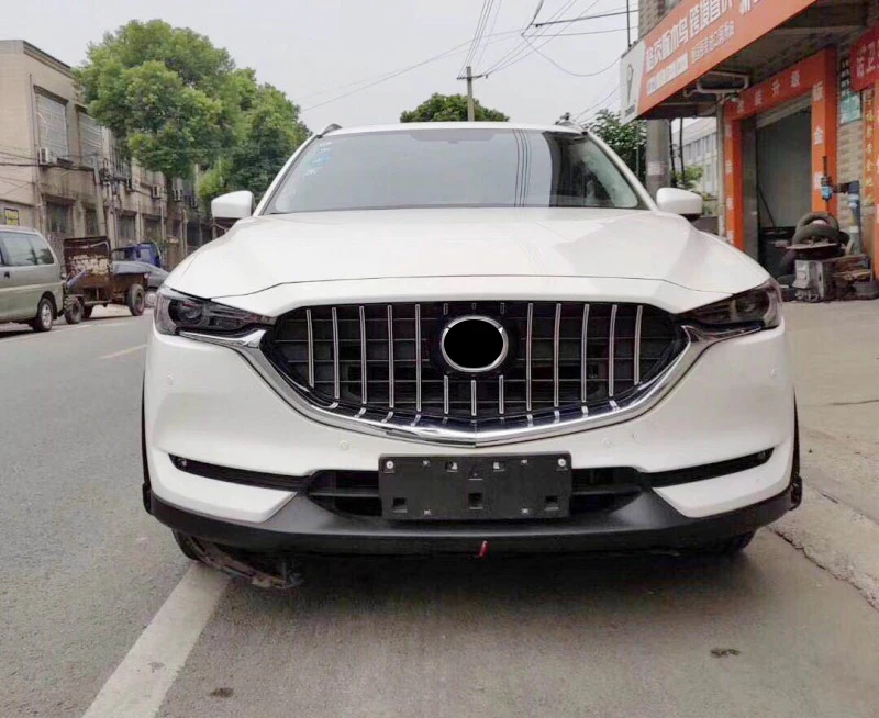 Подходит для MAZDA CX-5 CX5-18 внешние аксессуары гриль Высокое качество Передняя гоночная решетка сетка Беговая доска Маска Крышка грили