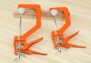 

2Pcs/Lot 4" 6" Light Duty Woodworking Locking C Clamp Toggle Clamps With Pad