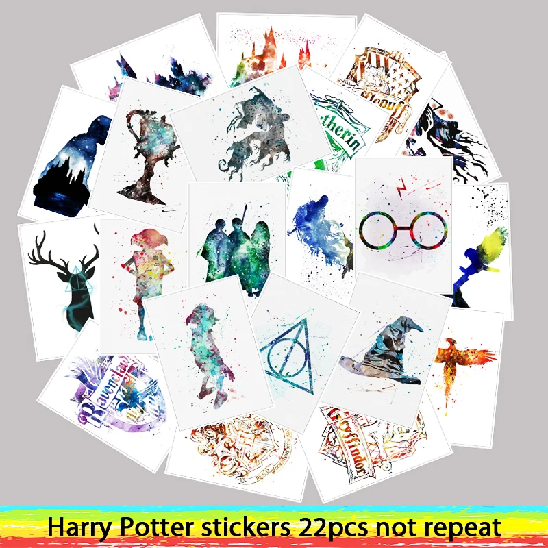 25 قطعة فيلم هاري بوتر ملصقات للأمتعة محمول الفن اللوحة DIY ملصق ملصقات للماء لوح التزلج لعبة 25 قطعة فيلم هاري بوتر ملصقات للأمتعة محمول الفن اللوحة DIY ملصق ملصقات للماء لوح التزلج لعبة