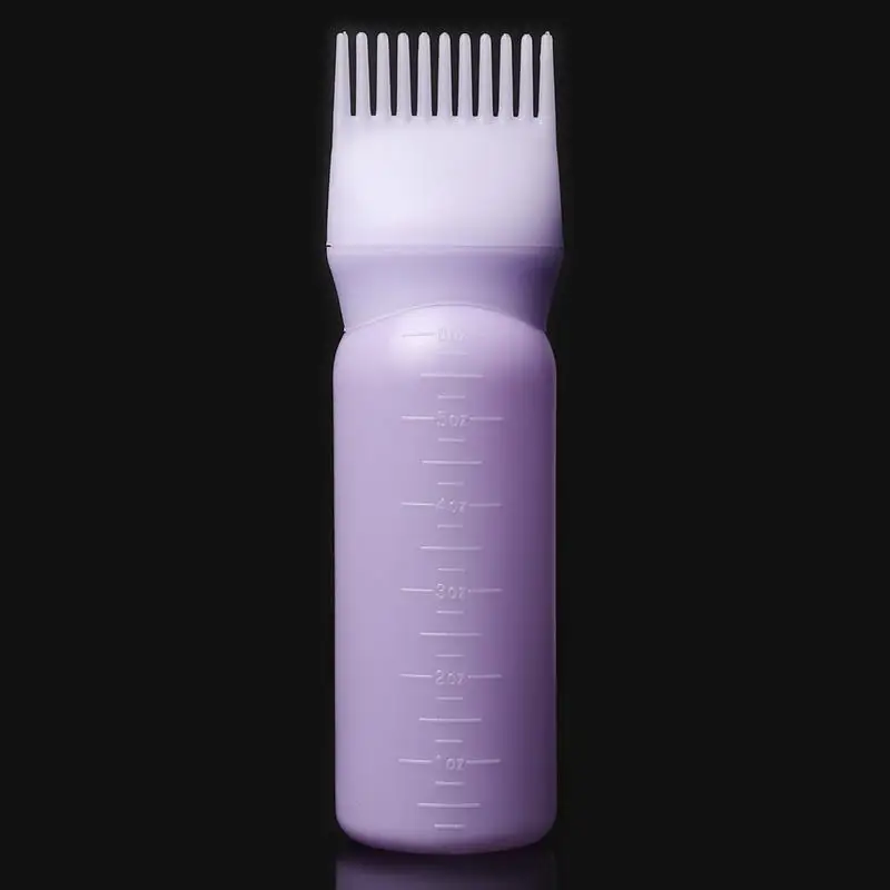 3 шт 120 мл флакон для окрашивания волос масштабные линии парикмахерские флакон для окрашивания волос для домашнего магазина салон(прозрачный белый, розовый, фиолетовый
