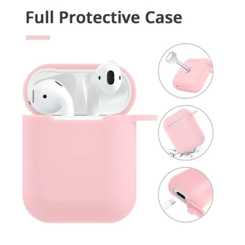 Airpods чехол-Drop Proof Air Pods Защитный чехол силиконовый чехол милый меховой шарик Airpods брелок/ремешок Apple Airpods доступ