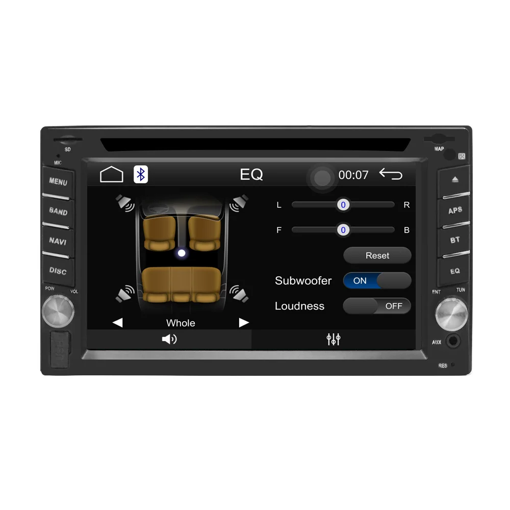 Автомобильный DVD Радио 2 din универсальный Авторадио carplay стерео In-Dash FPS Bluetooth USB/SD/AV-IN управление рулем сенсорный FM AM Cam