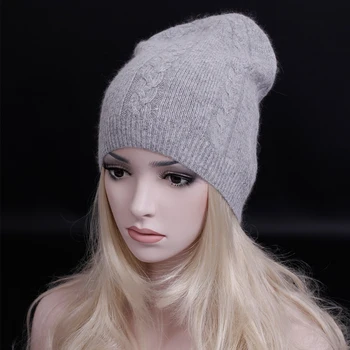 

Winter High Quality Adult Unisex Knitted Men's Hats Cap luxury wool Beanies women Warm Solid color gorros Accessories