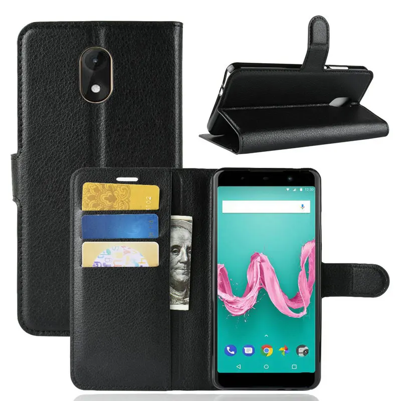 Wiko Lenny 5 4 Plus Lenny5 Чехол кошелек кожаный чехол книжка с откидной крышкой подставкой