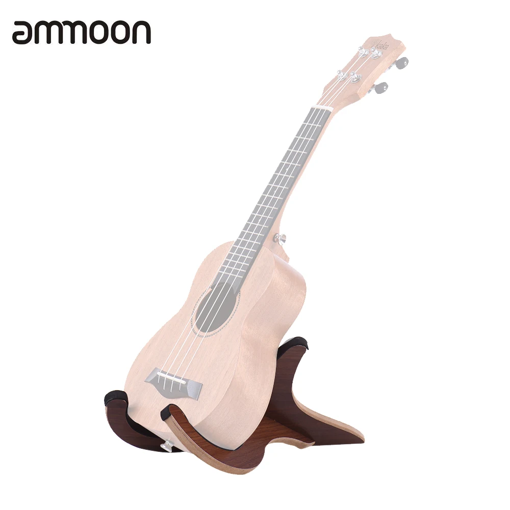 Buy ammoon Ukulele Stand Holder Foldable Wooden