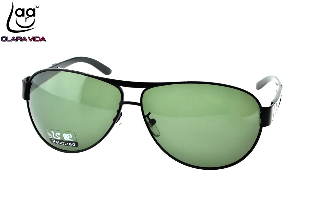 

=CLARA VIDA= Custom Made Nearsighted Minus Prescription Large Double Bridge Polarized Sunglasses Outdoor Sports -1 -1.5 -2 To -6