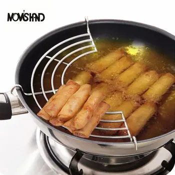 

Stainless Steam Rack 26cm Semicircular steam Tray 2 pcs/lot Pot Holder Insulation Lek Oil Oack Cooking Tool Free Shipping