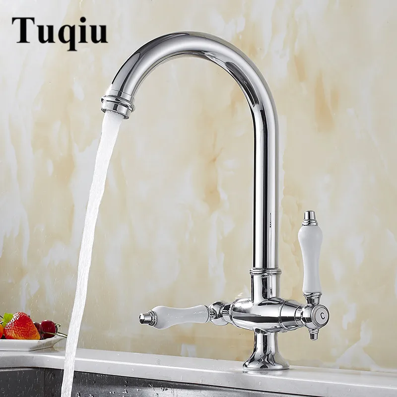 Kitchen Faucets Chrome Rotating Copper Crane Kitchen Sink Faucet Hot And Cold Water Brass Faucet Taps Kitchen Mixer Tap Kitchen Faucets Chrome Rotating Copper Crane Kitchen Sink Faucet Hot And Cold Water Brass Faucet Taps Kitchen Mixer Tap
