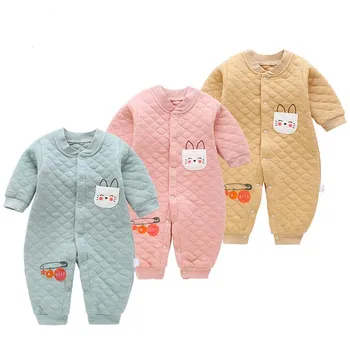 

3pcs/lot baby boys girls spring autumn rompers 2019 new infant baby casual cotton cartoon long sleeve jumpsuits for 0-2Y newborn