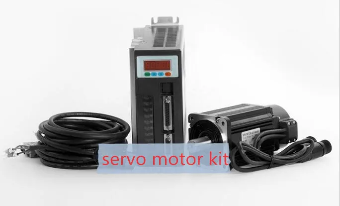 Servo motor 60ST-M00630 60ST AC servo motor 0.637N.M 200W 220v 3000rpm + ac servo drive and motor