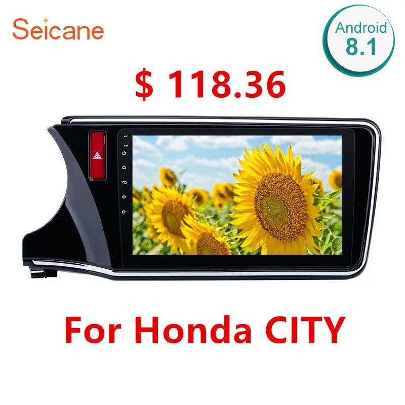 Seicane Android 8 1 2Din Wifi Bluetooth головное устройство радио аудио GPS мультимедийный плеер