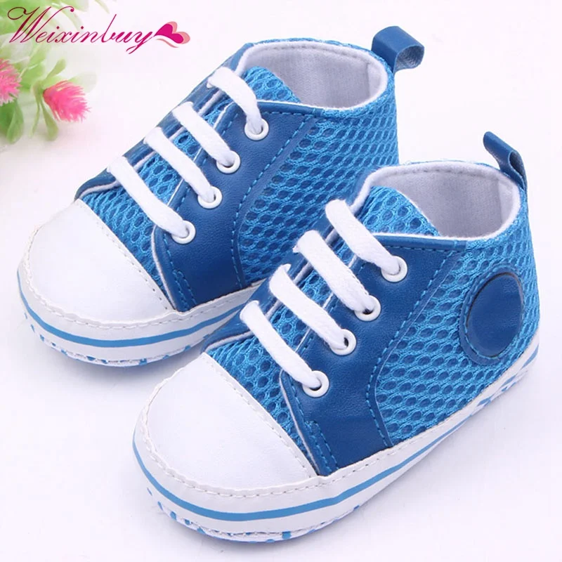 Weixincompra zapatos de bebé para niña con cordones Primeros pasos zapatillas de bebé zapatillas infantiles de fondo suave Prewalker Weixincompra zapatos de bebé para niña con cordones Primeros pasos zapatillas de bebé zapatillas infantiles de fondo suave Prewalker
