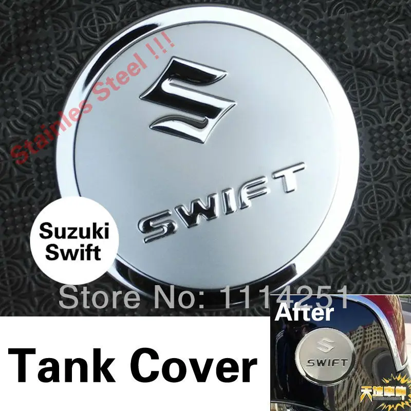 Free Shipping Stainles Steel Fuel Cap Gas Tank Lid Cover Trim For 2004