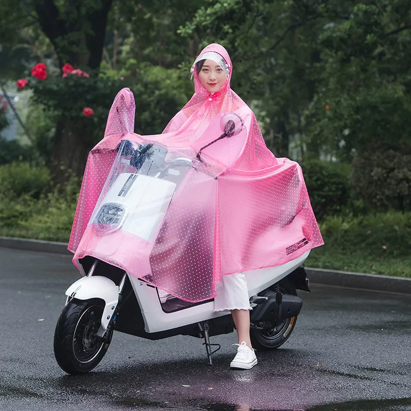 Модный Плащ-дождевик для мотоцикла с двойной крышкой, пончо для электромобиля, езды на велосипеде, ночной светоотражающий плащ для мужчин и wo - Цвет: XXXXL