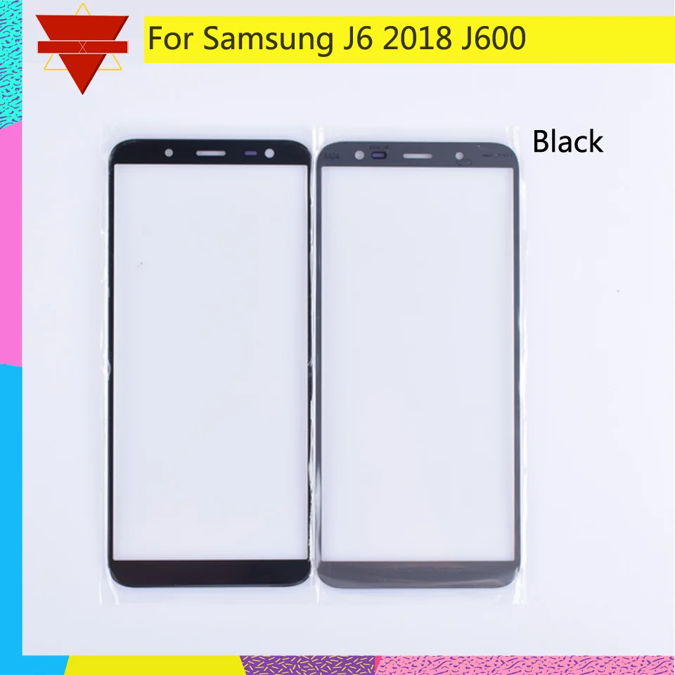 10 шт./лот, для samsung Galaxy J6 J600 J600F, сенсорный экран, внешнее стекло, сенсорный экран, объектив, ЖК-дисплей, переднее стекло для J6+ plus J610