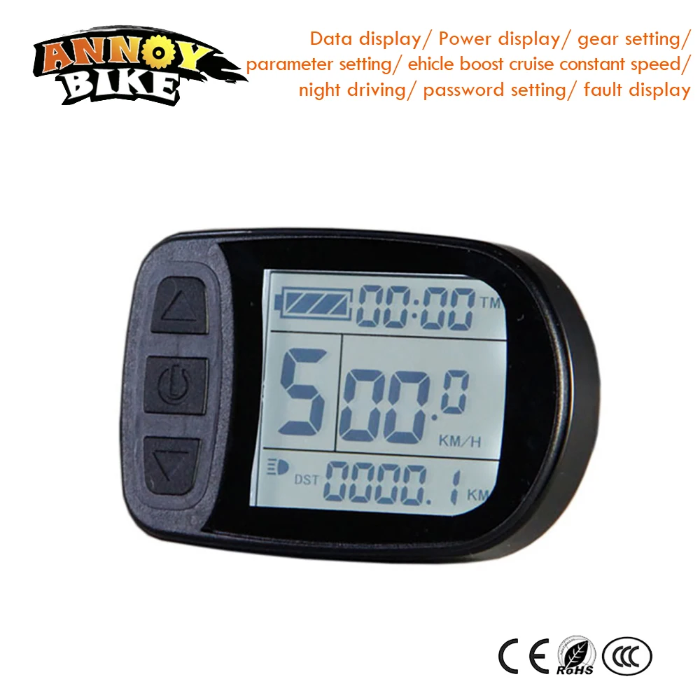 Buy e bike electric computer 24v 36v 48v LCD display