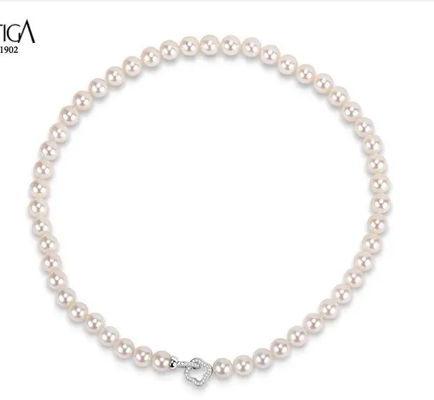 

classic 9-10mm AAA south sea white round pearl necklace 18inch