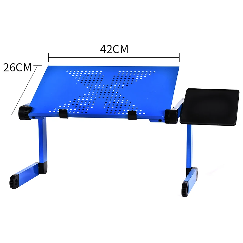 Actionclub Portable Foldable 360 Degree Adjustable Laptop Desk Computer Table Stand Tray For Sofa Bed Laptop Desk With Mouse Pad