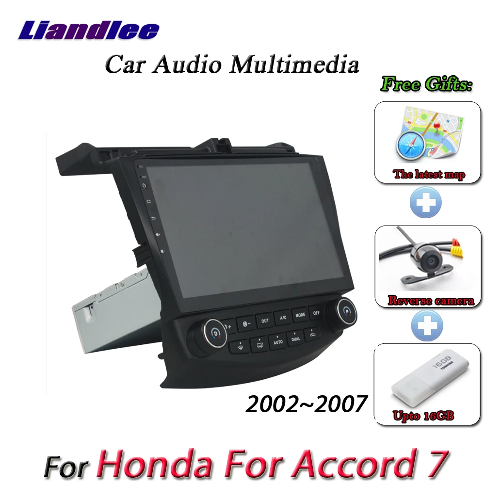 Clearance Liandlee Car Android System For Honda For Accord 7 2002~2007 Radio Video BT GPS Map Navi Navigation Stereo Multimedia No CD DVD 1