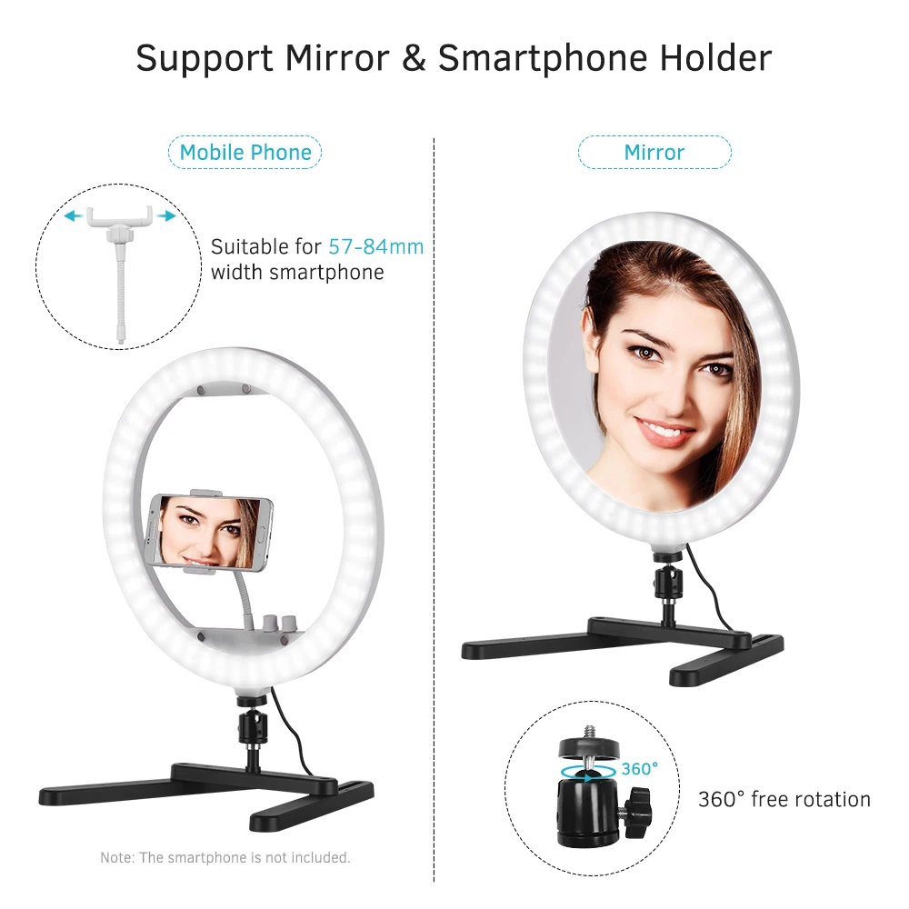 13 дюймов 3200 k-7000 k фотография лампа для Iphone Ringlight Selfie настольная светодиодная кольцевая фотолампа Rgb цвет селфи свет затемнения