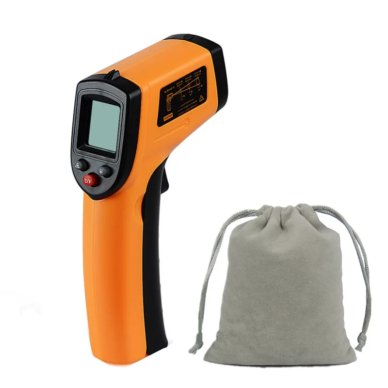 

Onnfang Non Contact Infrared Thermometer Infrared Thermometer Pyrometer IR Laser Temperature Meter Point Gun -50~380 degree
