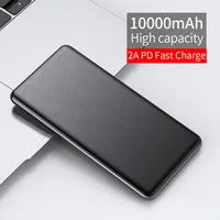 מטען עבור ROCK PD QC 3.0 Slim 10,000 בנק כוח mAh Portable PowerBank סוללה 10000mah חיצוניים מטען USB מסוג C עבור Xiaomi HUAWEI טלפון (5)