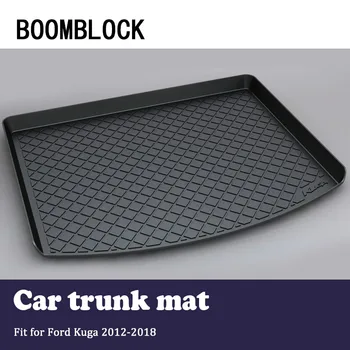 

BOOMBLOCK Car Special Trunk Floor Foot Mat Pad Non-slip Dustproof Interior Accessories For Ford Kuga 2018 2017 2016-2012