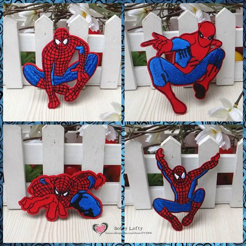 Spiderman Iron Patches - Front 4pcs