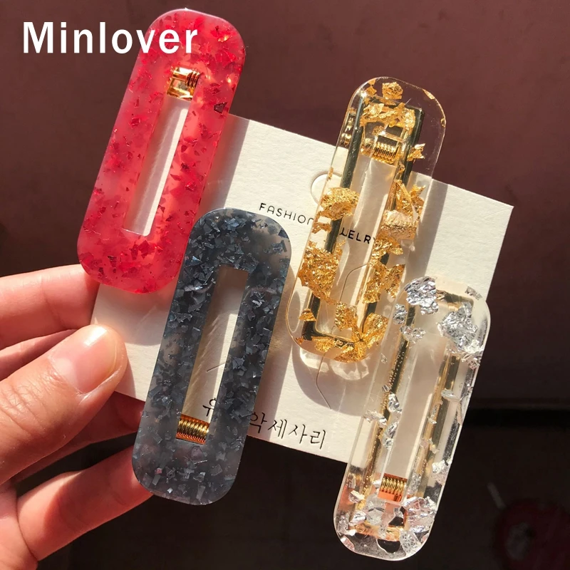 Женские заколки для волос Minlover Винтажные из ацетата аксессуары женщин