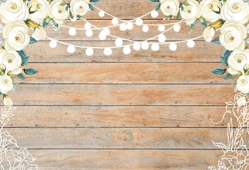 

Computer-Printed Flowers Photo Background Wood Board Baby Child Photography Newborn Backdrop Thin Vinyl Cloth sfondo fotografico