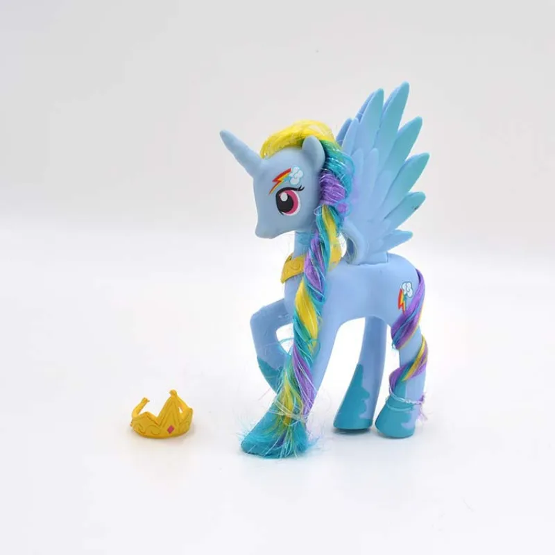 14 см My little pony Симпатичные ПВХ Единорог ПВХ маленькая пони лошадь фигурки Куклы для девочек на день рождения Рождественский подарок