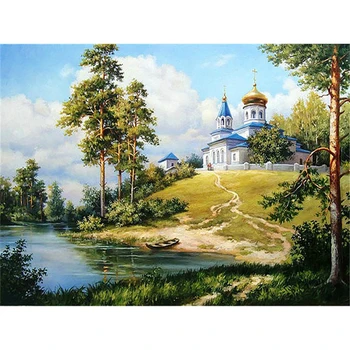 

Diamond Painting Summer Scenic Handmade Home Decor Full Round Drill Diamond Embroidery Sale Landscape Picture Rhinestones HYY
