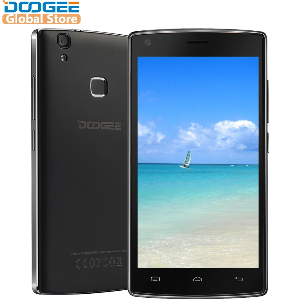 DOOGEE X5 Max pro отпечатков пальцев мобильные телефоны 5 0 дюймов HD Android6.0 Dual SIM MTK6737 4 ядра