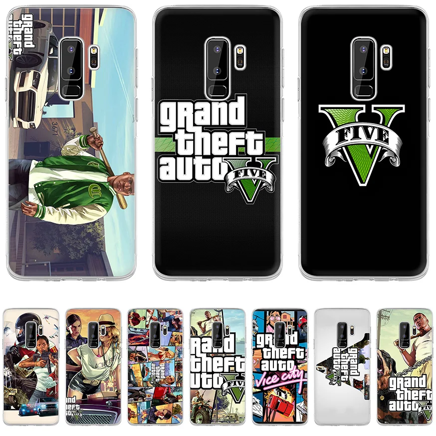 Чехол из ТПУ для Samsung A7 A9 A10 A20 A30 A40 A50 A60 A70 A5 A6 A8 Plus J3 J5 J6 J7 rockstar gta 5 Grand чехол с защитой