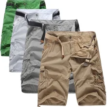 Лето в полоску короткие Для мужчин повседневные брюки-карго по колено плавки Для мужчин пять брюки мода мешковатые шорты плюс размер 38