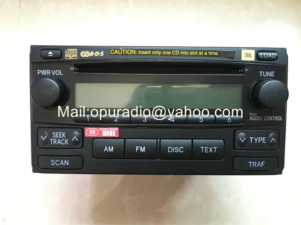 OEM Factory 6 disc CD changer 86120 02420 CQ ES7463X For Toyota Matrix