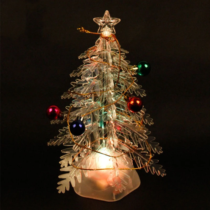 Glowing Christmas Tree DIY Assemble PVC Luminous Christmas Trees Xmas
