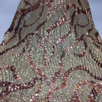 

2019 Latest French Nigerian sequins Laces Fabrics High Quality Tulle African Laces Fabric Wedding African French Tulle Lace
