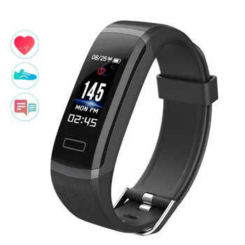 

Color Screen Smart Bracelet band GT101 Waterproof 24 hours Heart Rate Monitor Fitness Tracker Bluetooth Smart Watch for Sport