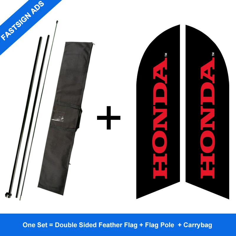 FASTSIGN Feather Flags for Sporting Events - Color: Two Sides Poles Bag