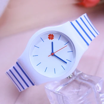 

2018 willis men women couples simple quartz watches students kids cool stripe soft waterproof sports wristwatches clock