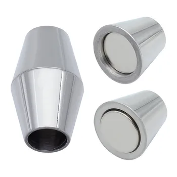 

2pcs/lot Silver Color Stainless Steel Safety Strong Magnetic Clasps Connectors 5mm Leather Bracelet Diy Jewelry Making F5266