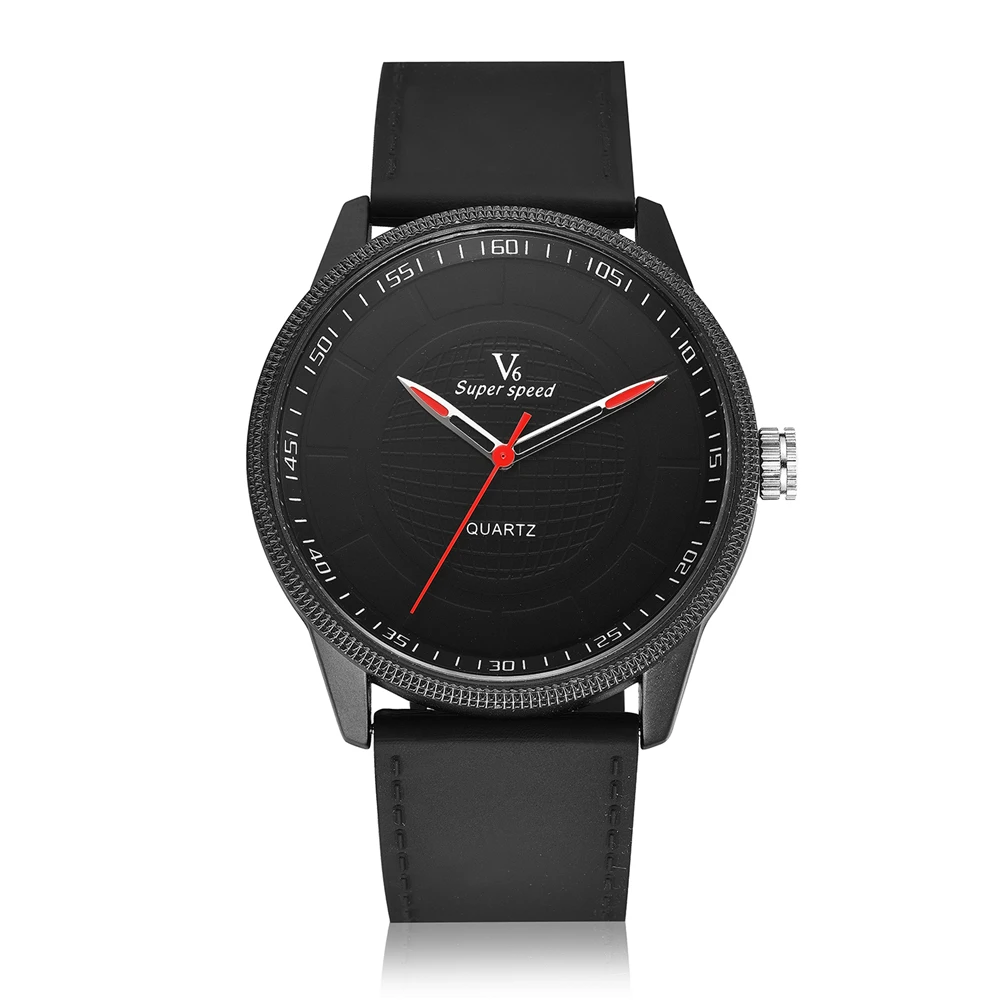 

V6 Ms. Simple Elegant Brand Quartz Watch High Quality Silicone Men Outdoor Sports Watches Multicolor Women Beautiful Wristwatch