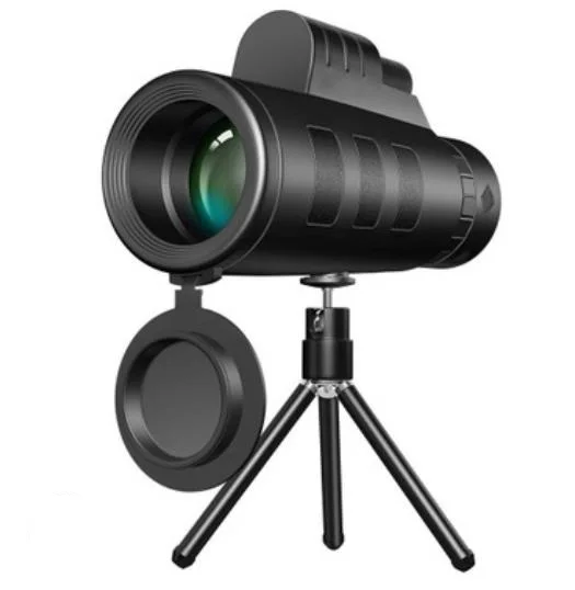 

40X60 BAK4 Monocular Telescope HD Mini Monocular Outdoor Hunting Camping Scopes With Compass Phone Clip Tripod